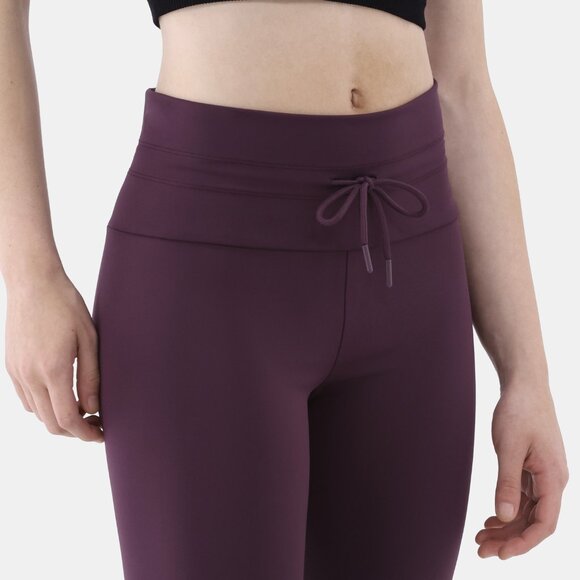 NO BOUNDARIES Tie-Waist Cuffed Leggings - Plum/Purple, Size S, NWT! - Picture 4 of 16